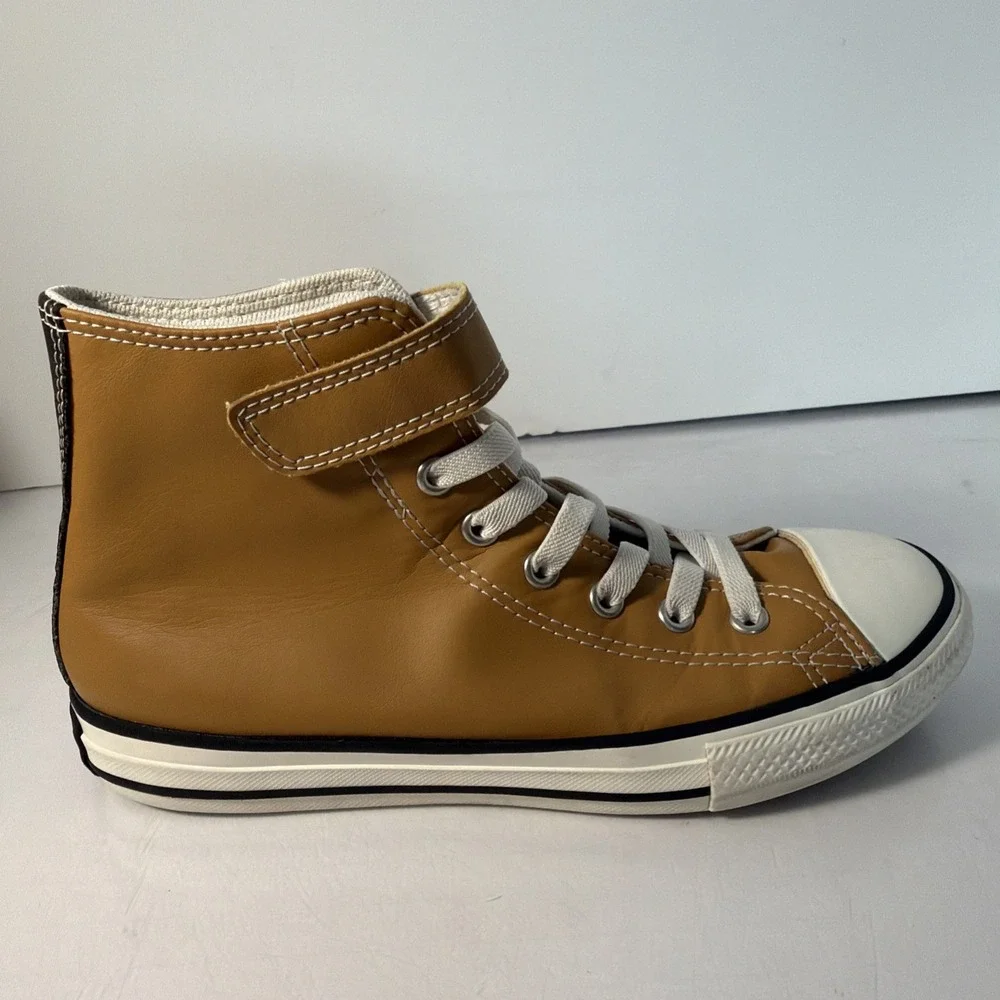 Size 3 Youth - Converse Chuck Taylor All Star High Honey Faux Leather Shoe
